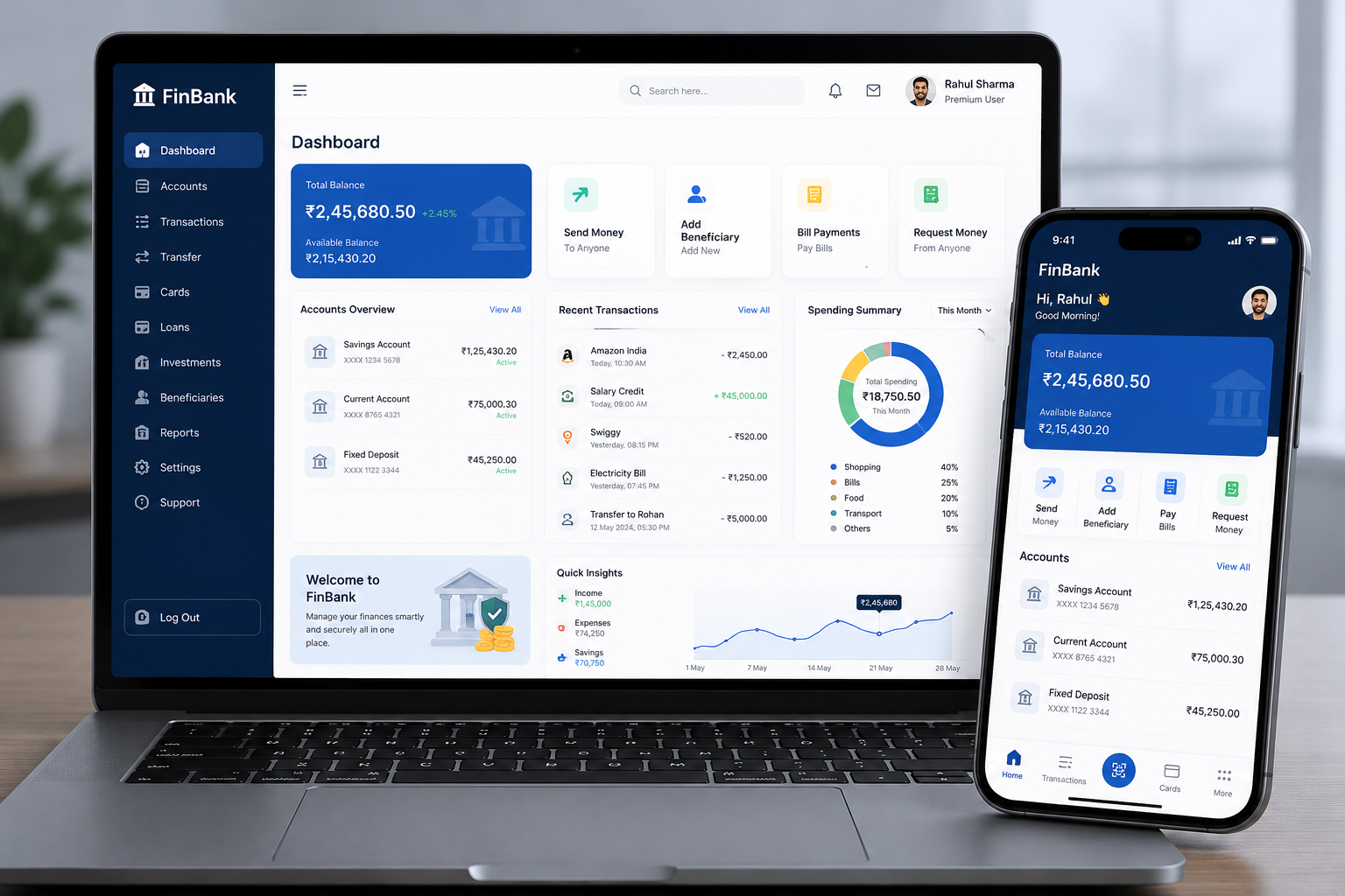 Modern Banking & Fintech Platform